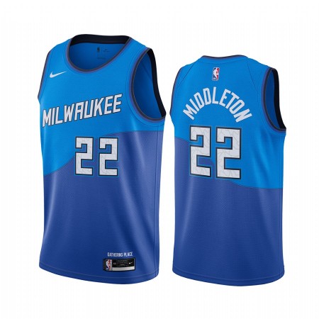 Maillot Basket Milwaukee Bucks Khris Middleton 22 2020-21 City Edition Swingman - Homme